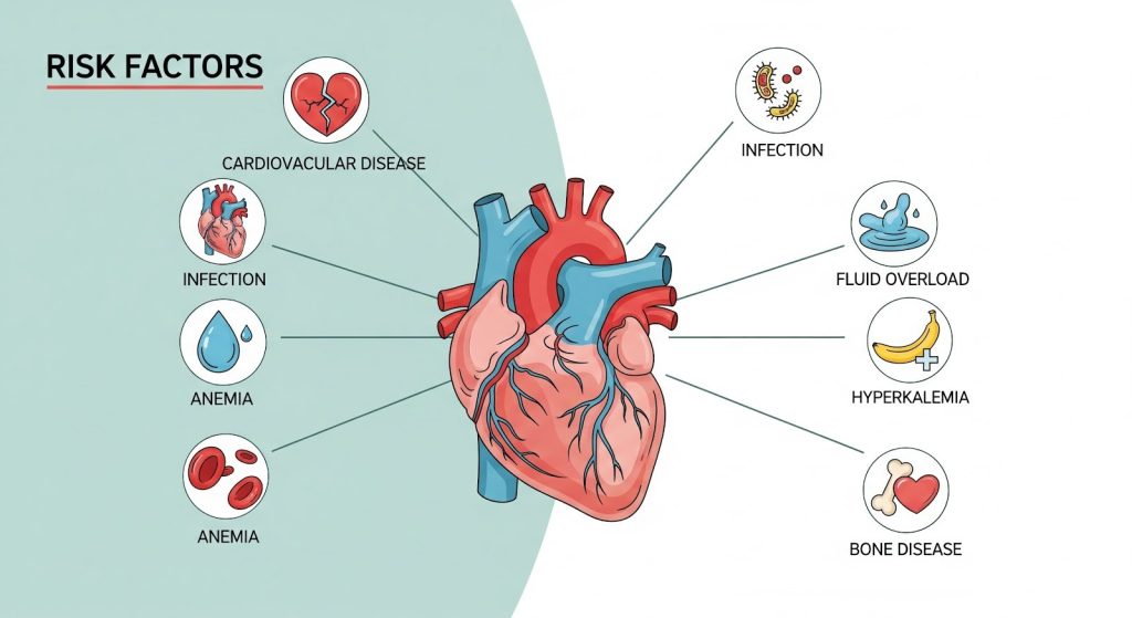 Heart health risks in dialysis patients