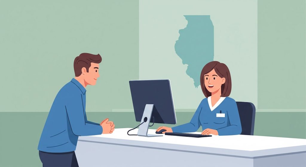 Patient filing a hospital complaint in Illinois